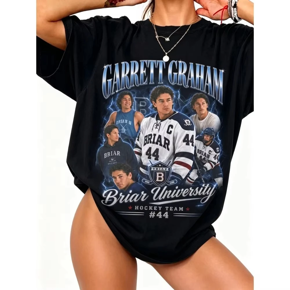 2026 Off Campus Garrett Graham Graphic T-shirt Men Women Summer Clothing Fashion High Quality Short Sleeved Tee