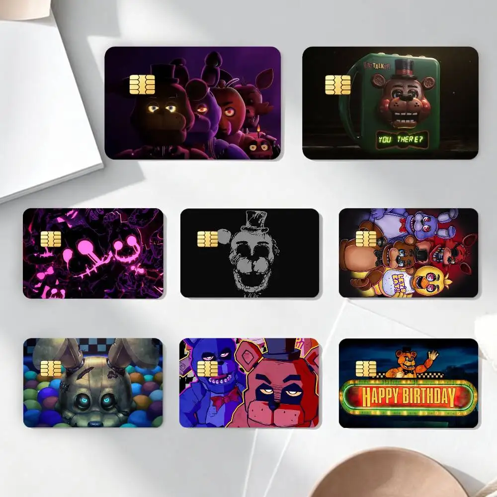 

F-Five N-Nights at Freddys-S 2-2 Stickers Credit Debit Card Film Skin Sticker Credit Card Skin Stickers For Bank Card Bus Metro