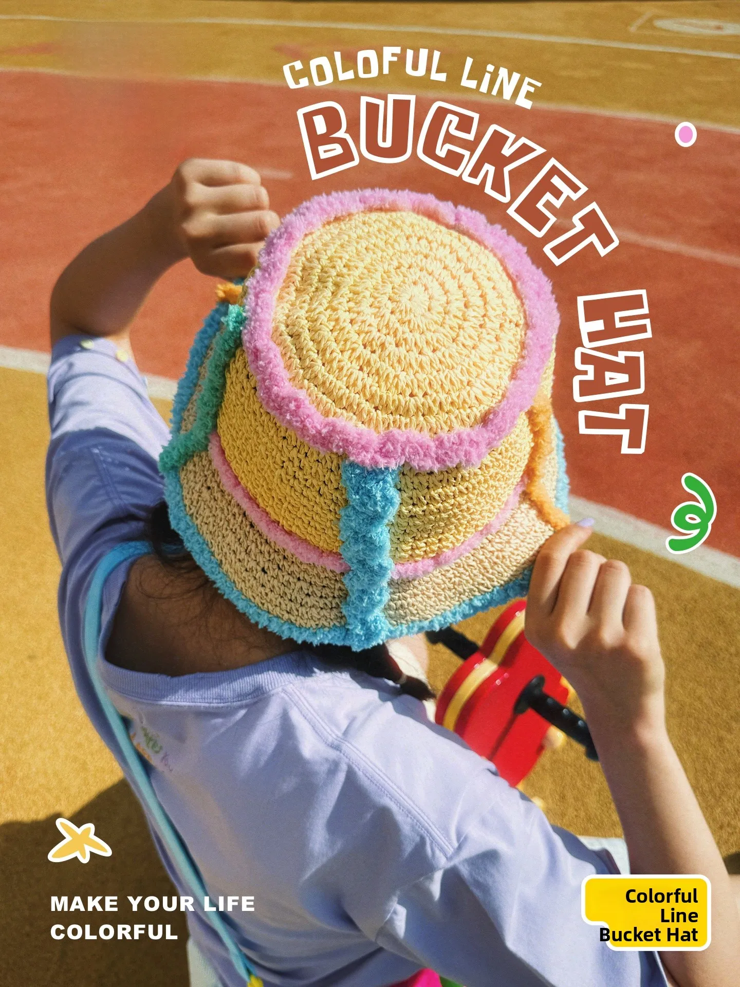 uody-original-straw-woven-fishing-cap-women's-summer-sweet-breathable-sun-protection-beach-hat-cotton-polyester-material