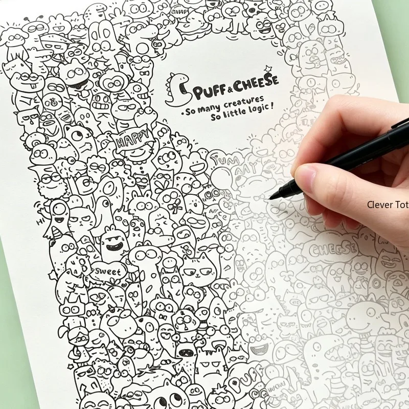 One Unzip and Bizarre Graffiti Sketchbook Large Size Version 32 Non Repetitive Patterns A Good Way To Spend Time Good Art Gift