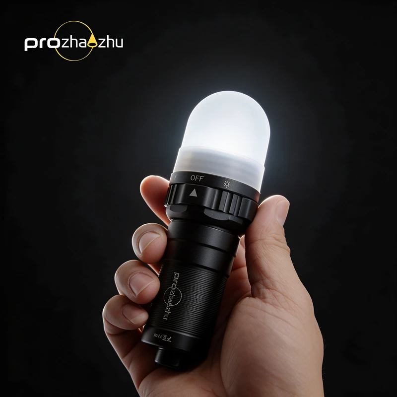 PROZHAOZHU DL-XS02 3000LM 270° Wide Dive Strobe Light IP68 150M Mag Switch 26650 Rechargeable Signal Beacon Cave Wreck Night