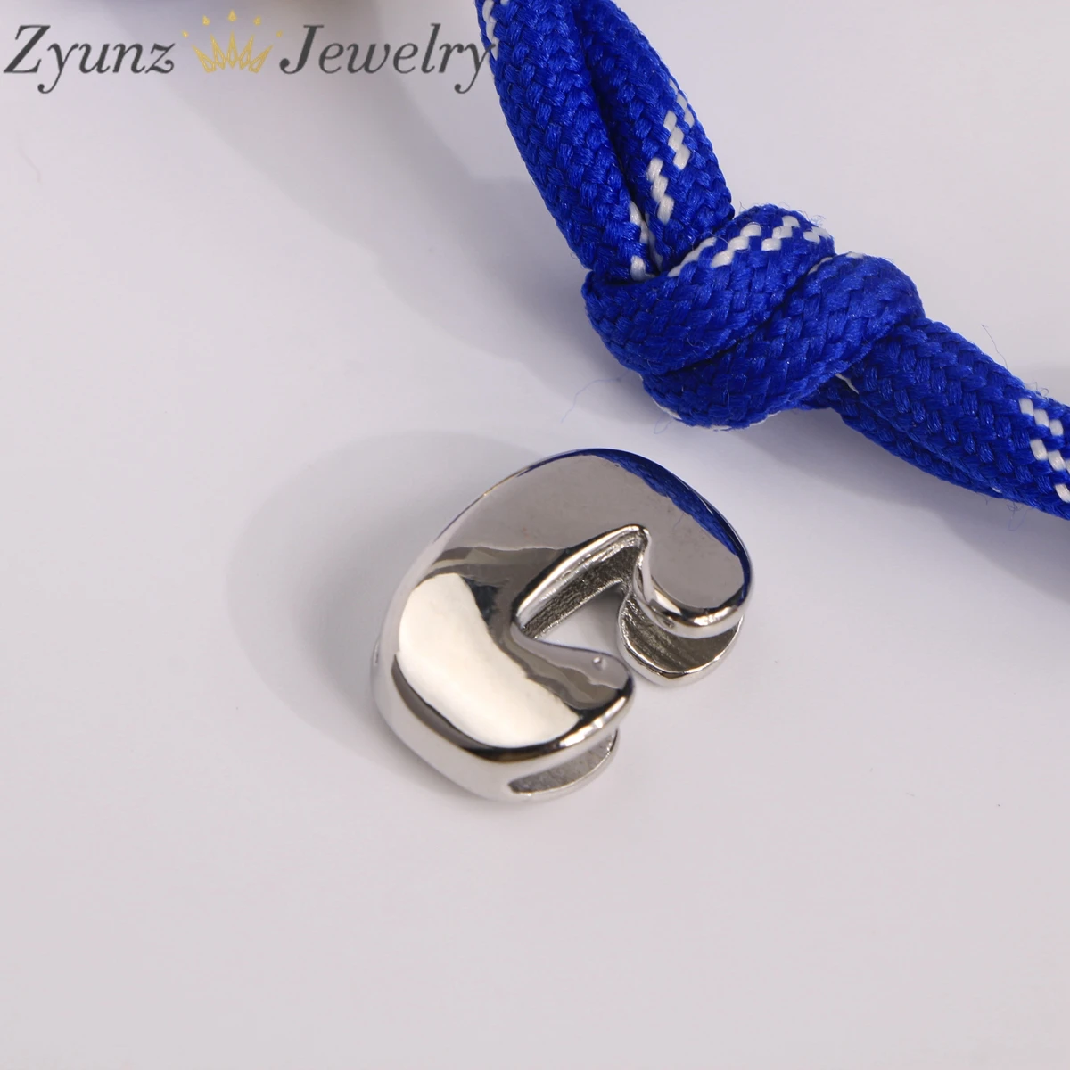 5PCS, Gold Silver Color Customized Balloon Letter Personalized Puff Initial Charm Bracelet Colorful Rope Cords Bracelets