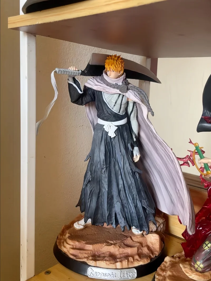 35cmthousand Year Blood Battle Kurosaki Ichigo Anime Figure Bleach Model Ornament Statue Collectibles Dolls Boys Toys Xmas Gifts