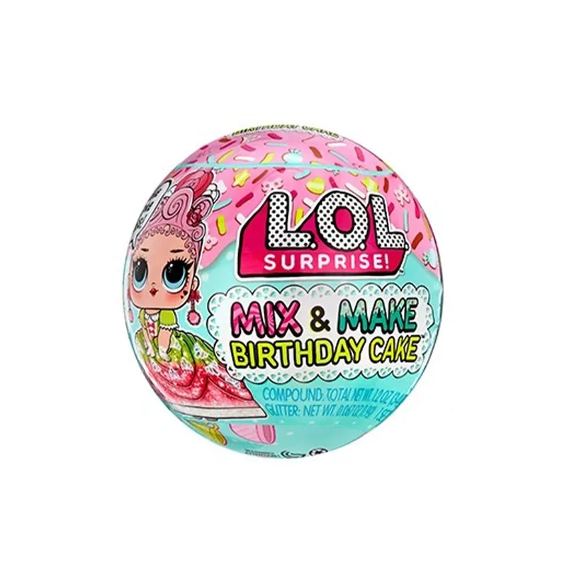 L.O.L. مفاجأة! تفكيك الكرة كعكة دمية على شكل أميرة صندوق أعمى دمية فتاة صغيرة فتاة لعبة هدية