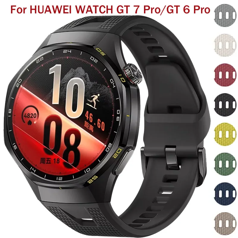 Original Silikonarmband für HUAWEI WATCH GT 7 Pro 46mm, Schnellverschluss-Sportarmband für Huawei GT6 Pro Zubehör