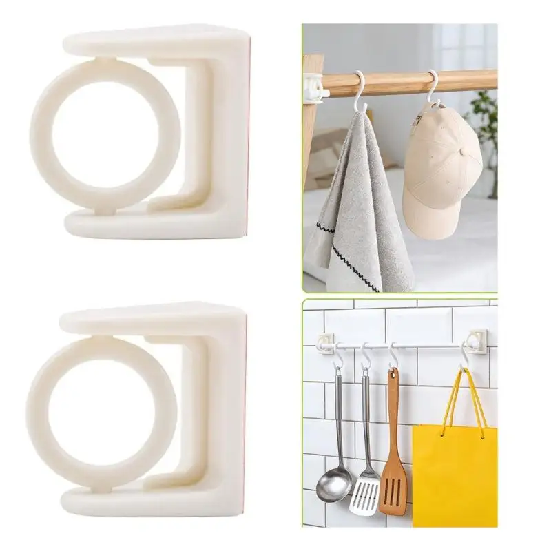 8Pcs Smooth 360 Degree Rotating Curtain Rings For Easy Glidings And Practical Use Home Decors Bathroom Curtain Circlet D2RD
