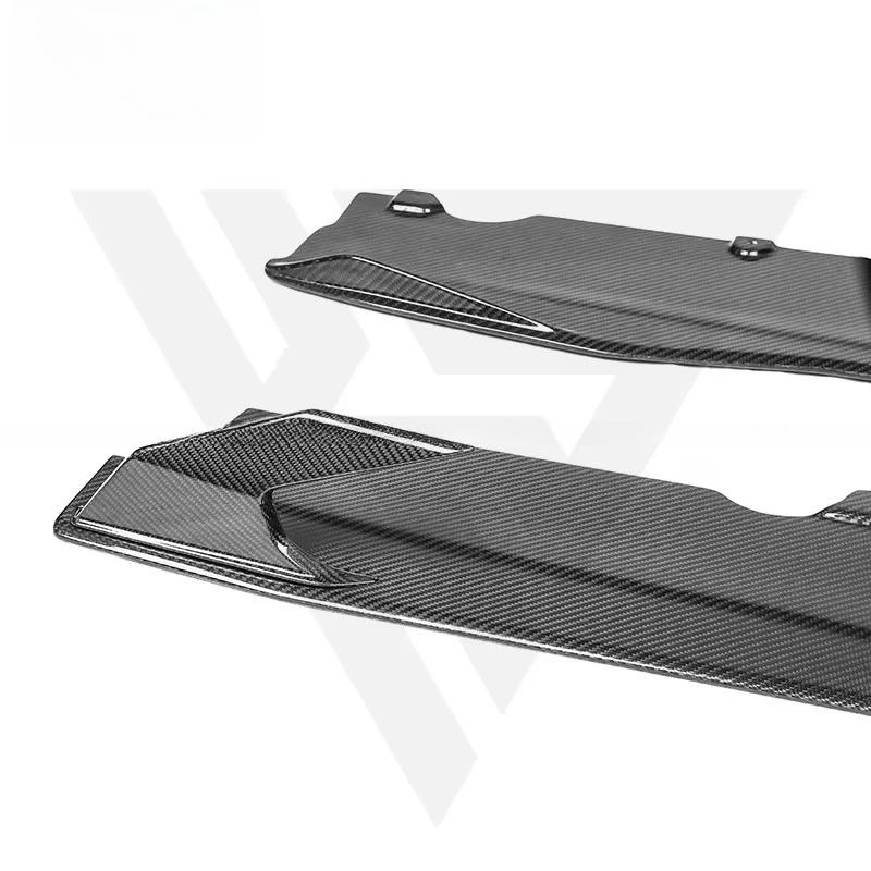 High Quality PT Style Dry Carbon Fiber Car Parts Extend Side Skirts for Lambo Huracan EVO Carbon Front Skirts