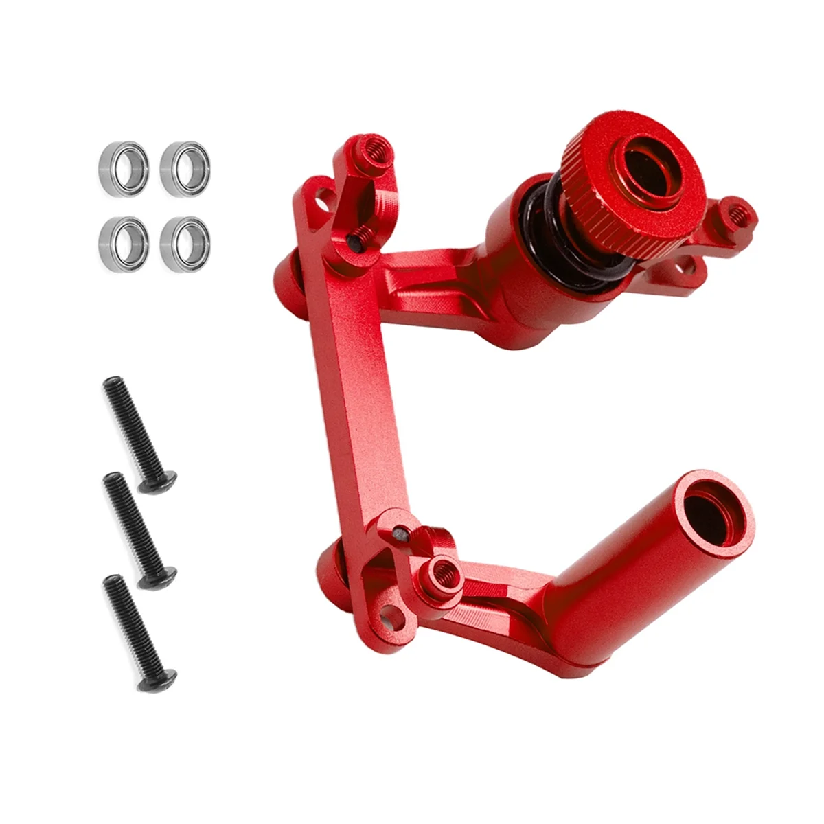 RC Car Upgrade Steering Kit for TRAXXAS 1/10 E-Maxx/T-Maxx RC Car Upgrade Parts Red