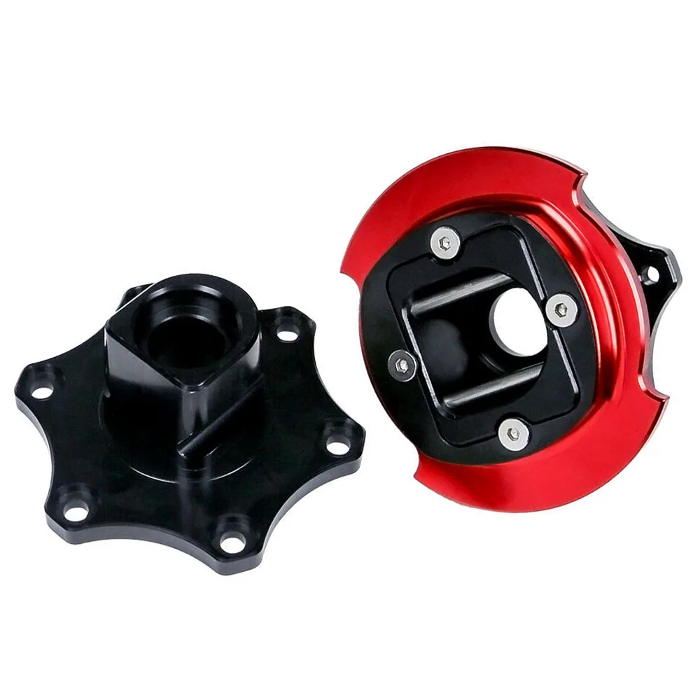 Universal Short AU D‑Shape Steering Wheel Quick Release Hub 6‑Bolt 70mm Aluminum Racing Boss Adapter