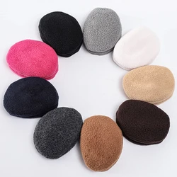 2 pçs sem bandless orelha muffs para adultos e crianças aquecedores de ouvido de lã macia à prova de vento capa de ouvido earmuff inverno grosso quente proteção de orelha