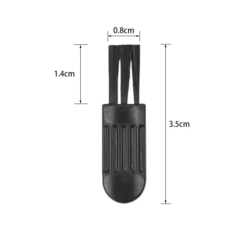 10Pcs 3.5ซม.สีดำขนาดเล็กแปรงมีดโกนแปรงทำความสะอาดคีย์บอร์ดไนลอนพลาสติกขนาดเล็กแปรงคอมพิวเตอร์แป้นพิมพ์ป้องกันฝุ่นอุปกรณ์กำจัด