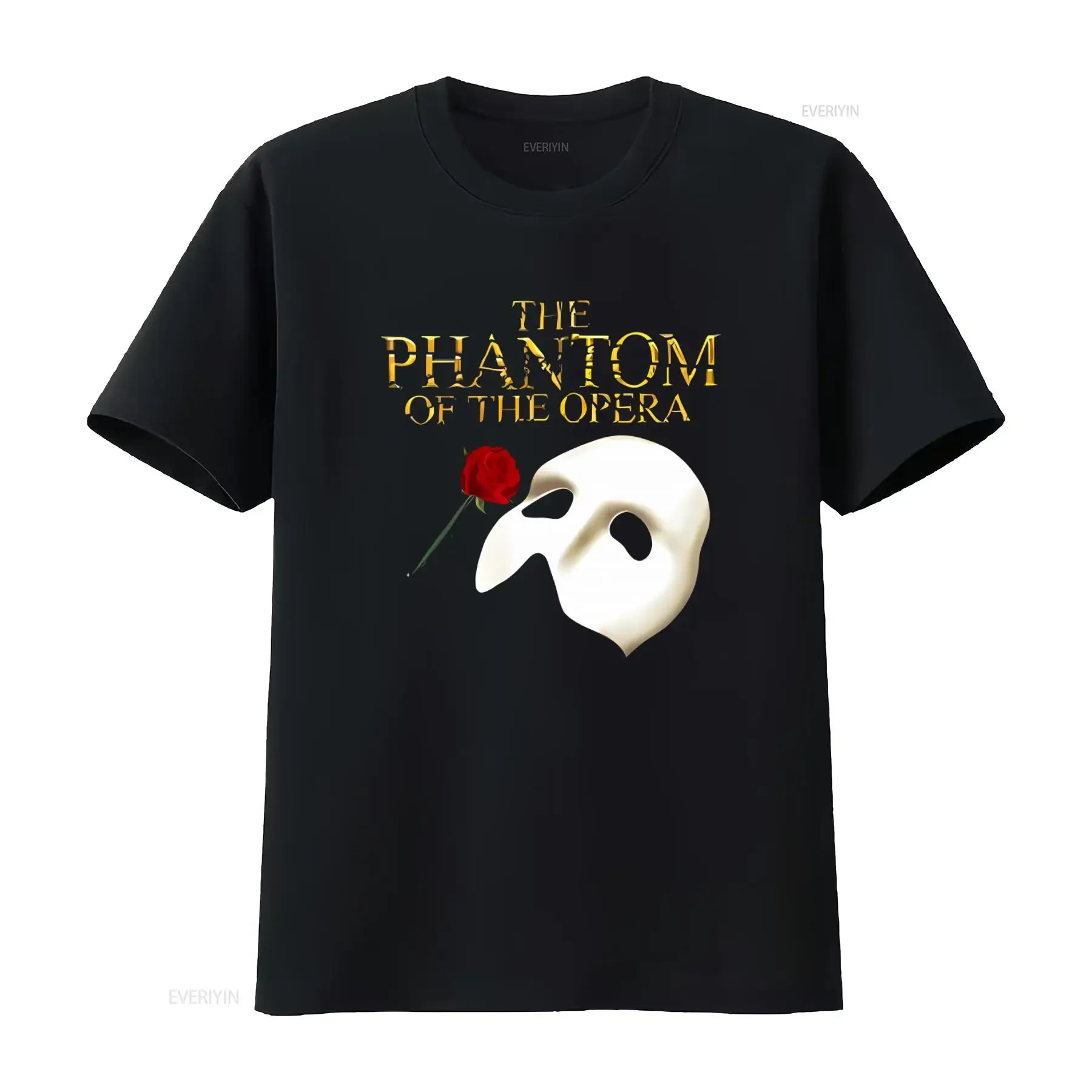 Phantom of The Opera Musical Logo Men's White T Shirt Size S 3XL Stylish Comfortable Unique Design vintage Washed Casual