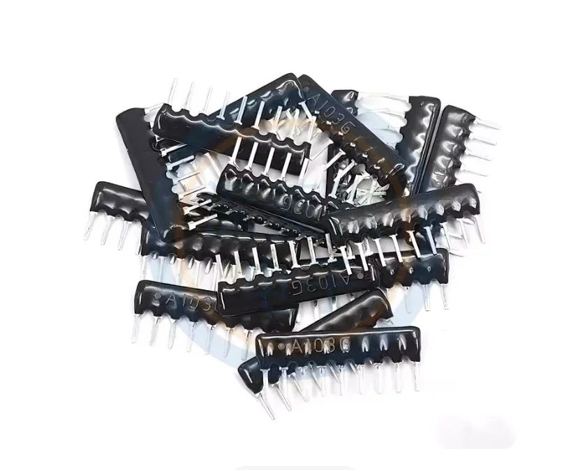 20PCS 221/331/472/104/222/121/682/J/G Resistance 1K/10K/220R/330R/4.7K/100K/2.2K/120R/6.8K Ohm 8Pin Network Resistor A08-102/103