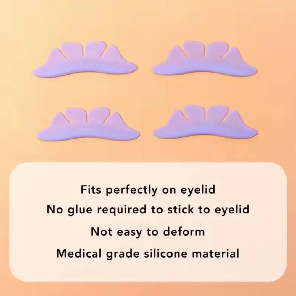 Silicone Eyelash Perming Pads Shaped Eyelash Extension Eyelash Shims Reusable Glitter Eyelash Lifting Shield