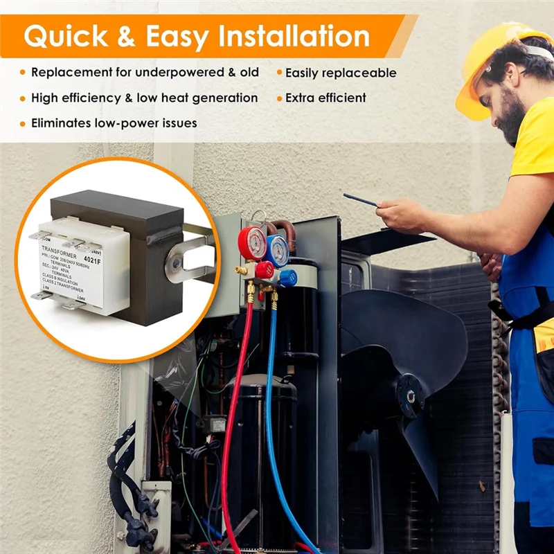 

A88E-240V To 24V Transformer For Goodman/Amana/Trane HVAC Replacement Part Class 2 Control