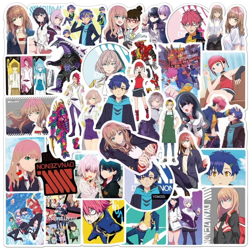 50pcs ‌‌SSSS.DYNAZENON Anime Stickers Suitcase Water Cup Stationery Mobile Phone Scooter Laptop Refrigerator Decoration