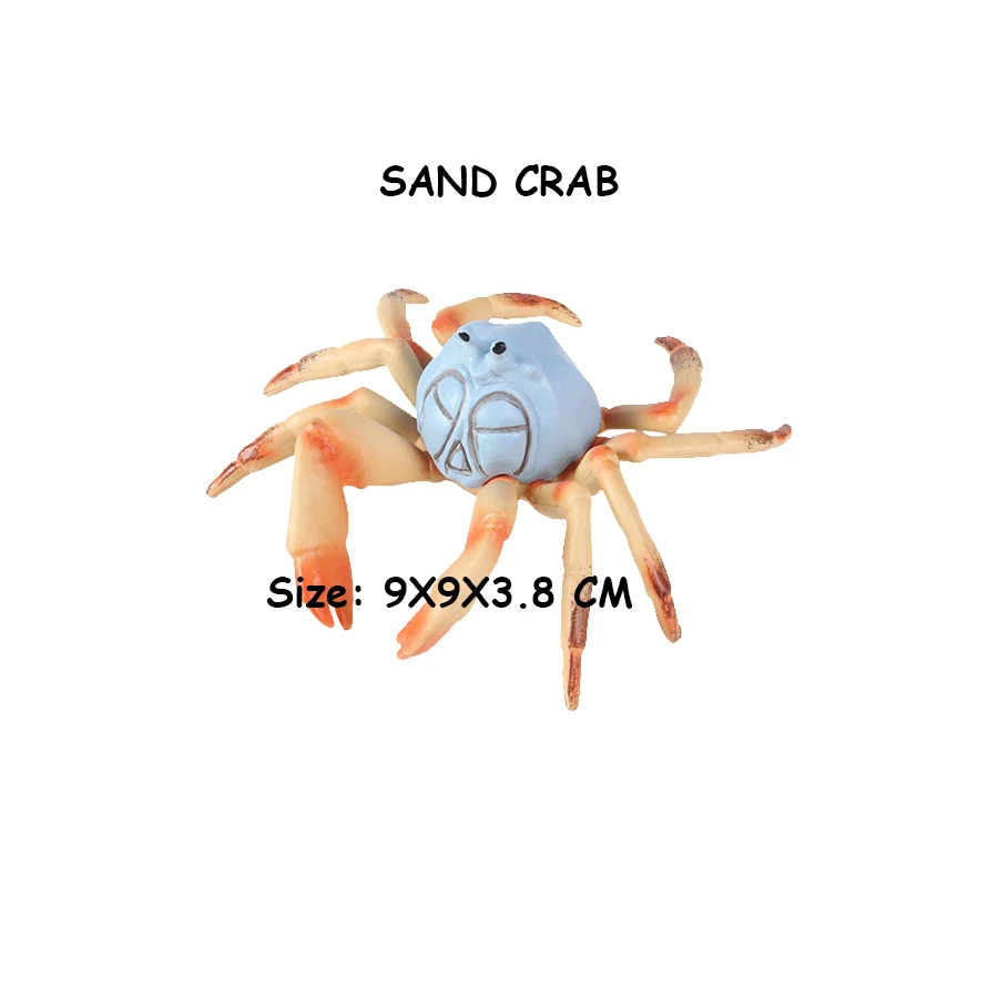 Marine toy animals King Crab Figurine Hermit Crabs Sealife Animal Figurines Action Figure Novel Children Toys Games Kids Gifts