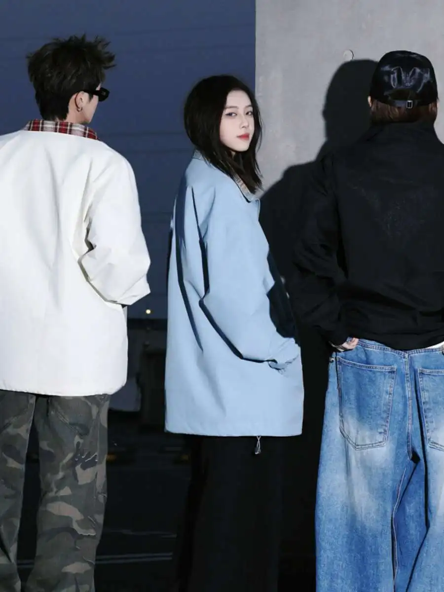 

Свободная повседневная модная мужская куртка, весенняя новая хлопчатобумажная ткань, удобная верхняя одежда на все сезоны