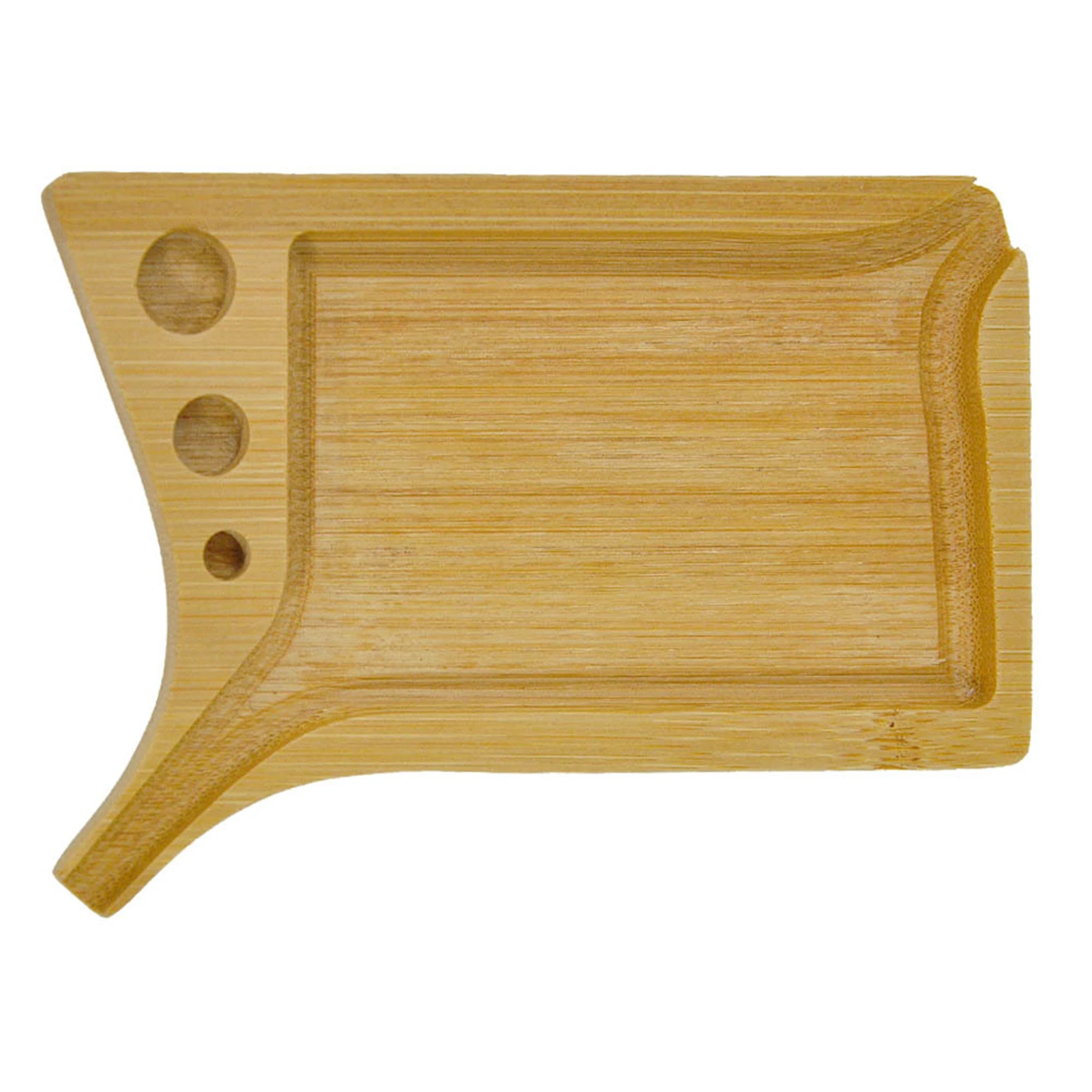 Mini Bamboo Rolling Tray With Pre Rolled Cone Holder Small Wood Tray Handmade Sustainable Wood 