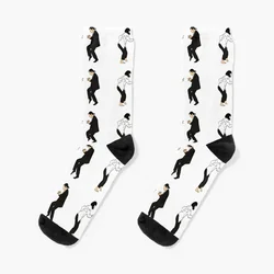 Pulp Fiction-Calcetines transparentes de estilo hip hop para hombre y mujer, calcetín de diseñador, ideal para regalo