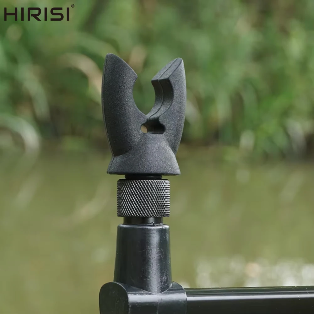Hirisi-caña de pescar de carpa, cabezal de descanso, pinza de goma para alarma de pesca y barra de zumbido, accesorios de pesca AC170