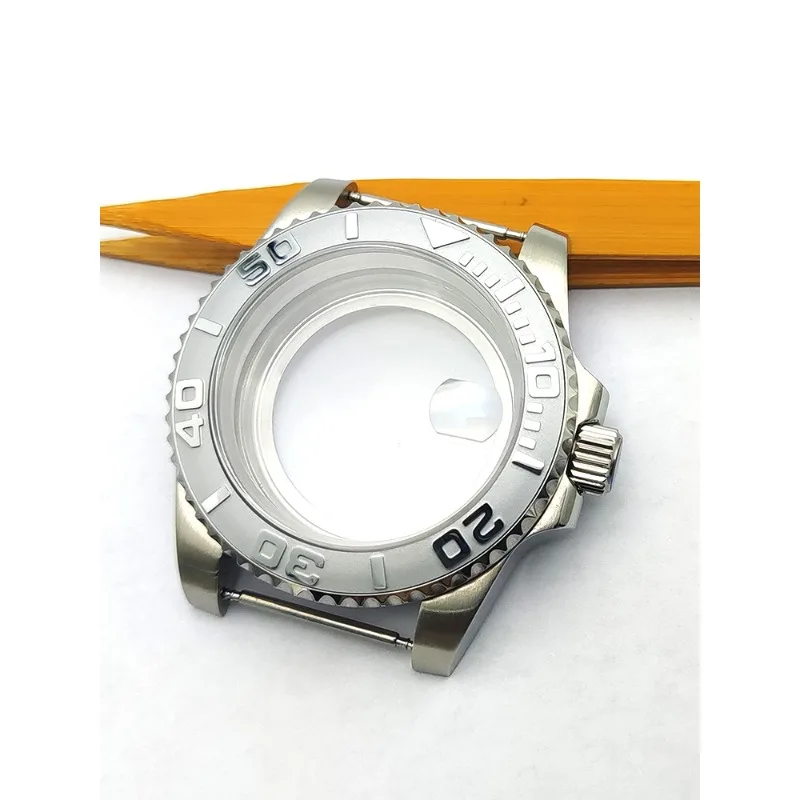 ملحقات التجميع 40 ملم هيكل من الفولاذ المقاوم للصدأ علبة ساعة ميكانيكية مقاومة للماء من الياقوت لحركة nh35