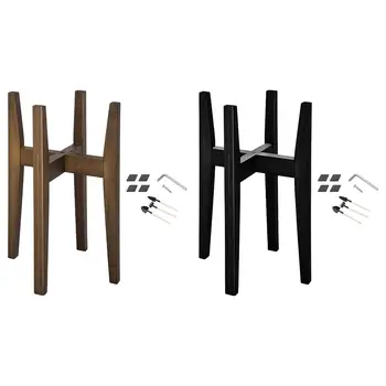 حامل مصنع من الخشب الصلب للخدمة الشاقة ، حامل منتج ، رف للشرفة ، غرفة المعيشة ، قدور بأحجام مختلفة ، داخلي ، خارجي ، منزلي