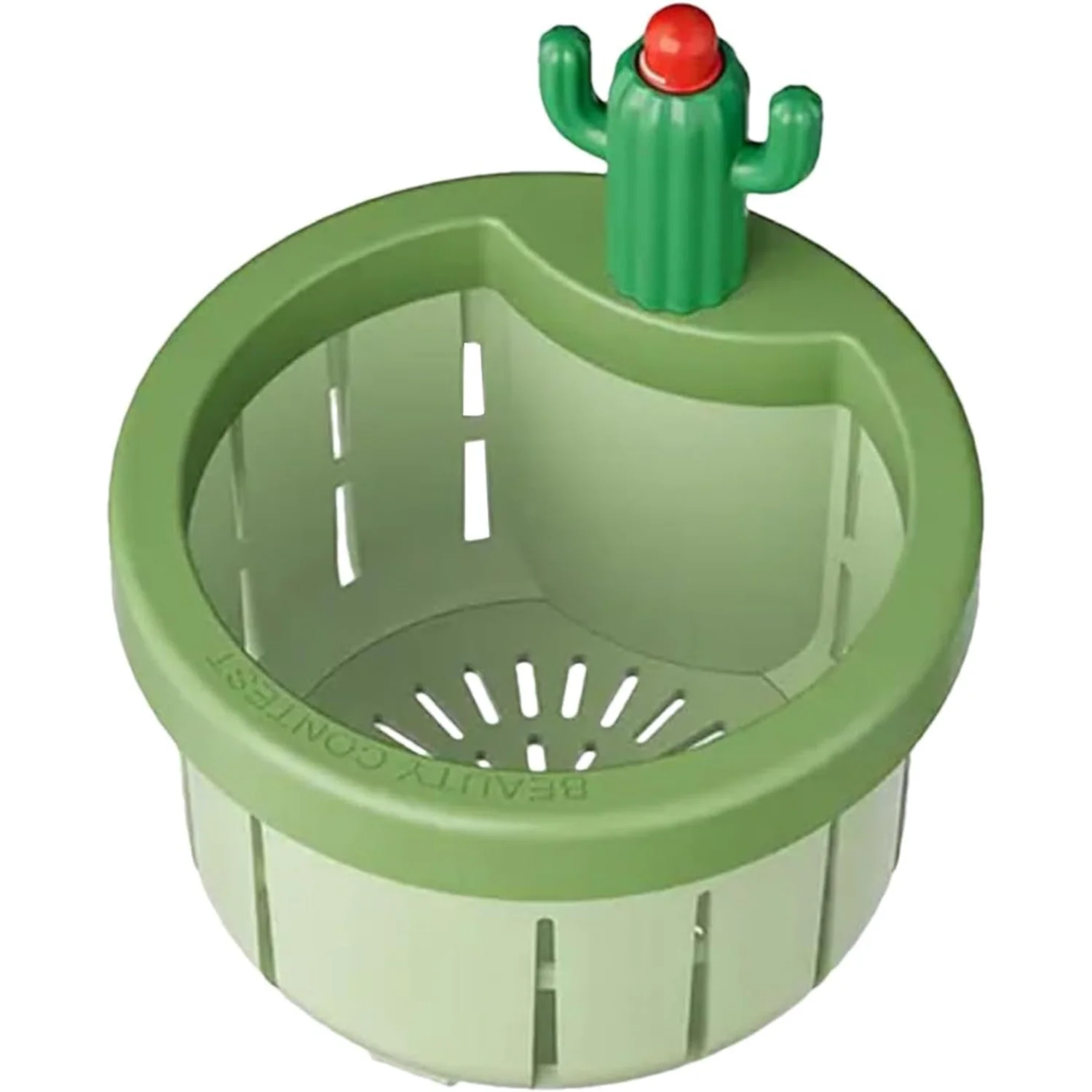 Kitchen Drain Basket | Sink Basket Strainer Filter | Sink Strainer Basket | Cactus Design Sink Drain Stopper, Easy Cleaning, Clo