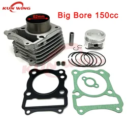 62mm Big Bore Cylinder Kit For Suzuki GN125 EN125 GS125 TU125 DR125 157FMI K157FMI Upgrade to 150cc