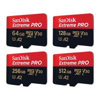 SanDisk Extreme PRO microSD 256GB UHS-I Memory Card 512GB microSD Card 64GB TF Card 200MB/s Class10 U3 V30 A2 cartao de memoria