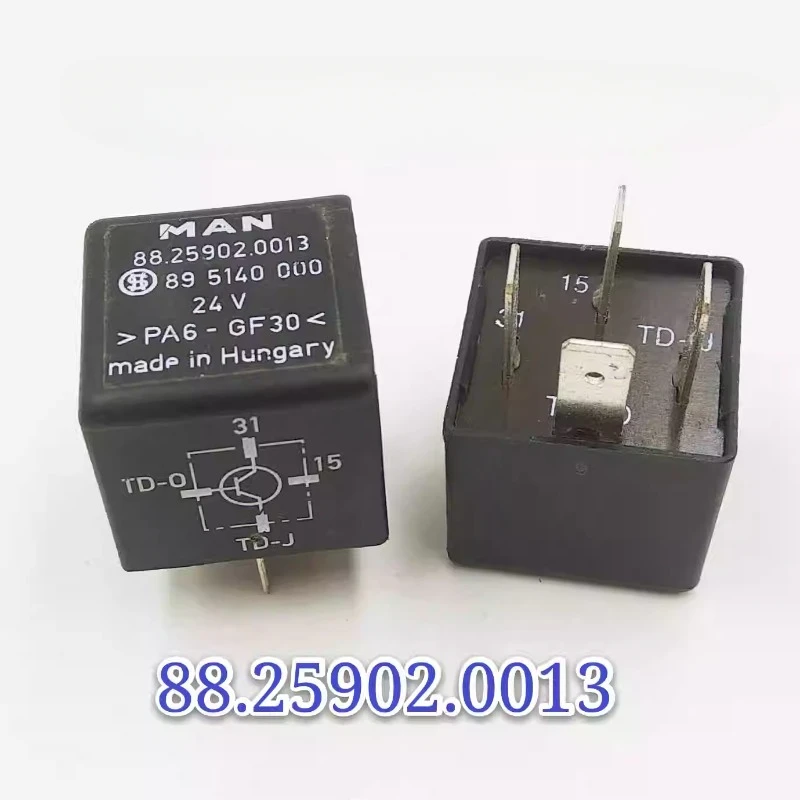 

（Second-hand）1pcs/lot 100% original genuine relay:81.25902.0013 24V 8951400000 4pins Automotive relay