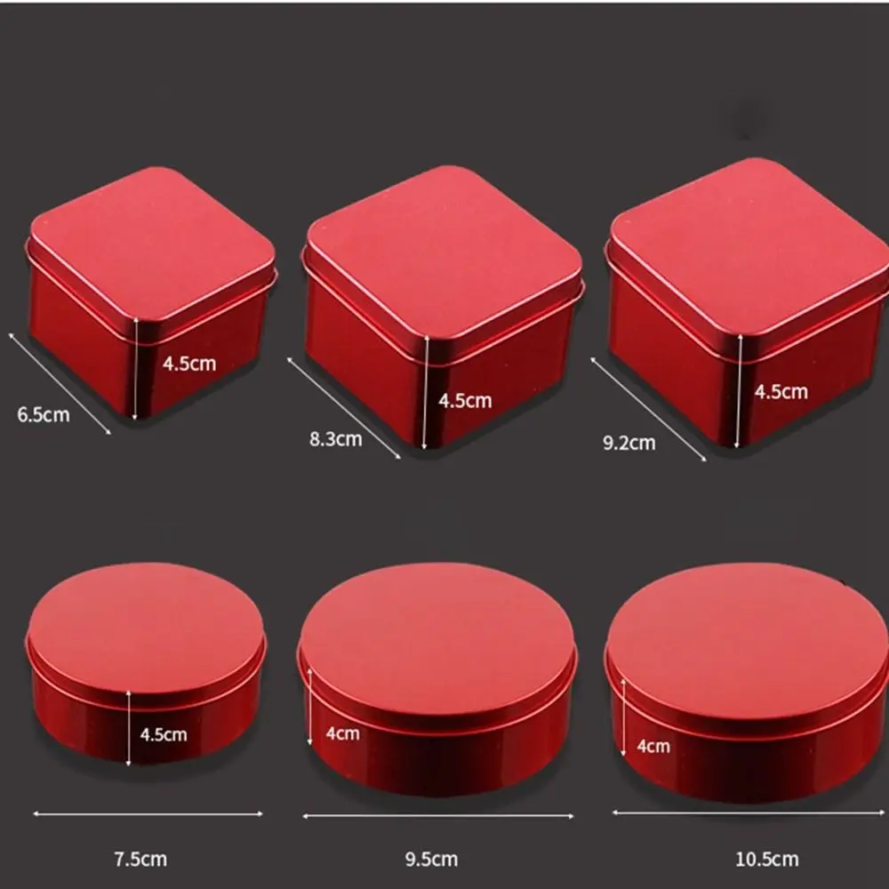 الألومنيوم القصدير مربع الشكل جرة ، ومناسبة للكريم ، بلسم ، شمعة الأظافر ، حاوية مستحضرات التجميل ، علب الشاي ، صندوق معدني ، الجرار شمعة ، صندوق تغليف الحلوى #6