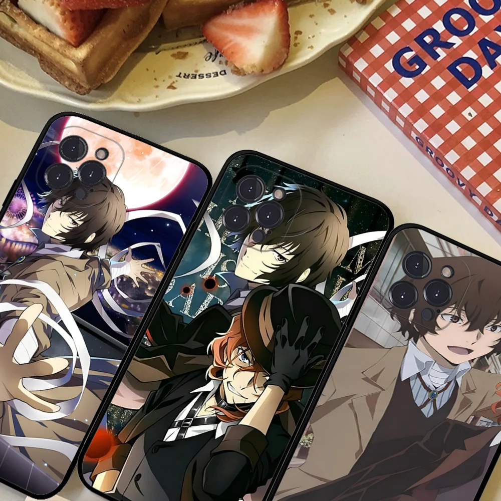 Bungo S-Stray D-Dogs Phone Case For iPhone 16 15 14 13 12 Mini 11 Pro XS Max X XR SE 6 7 8 Plus Soft Silicone Cover