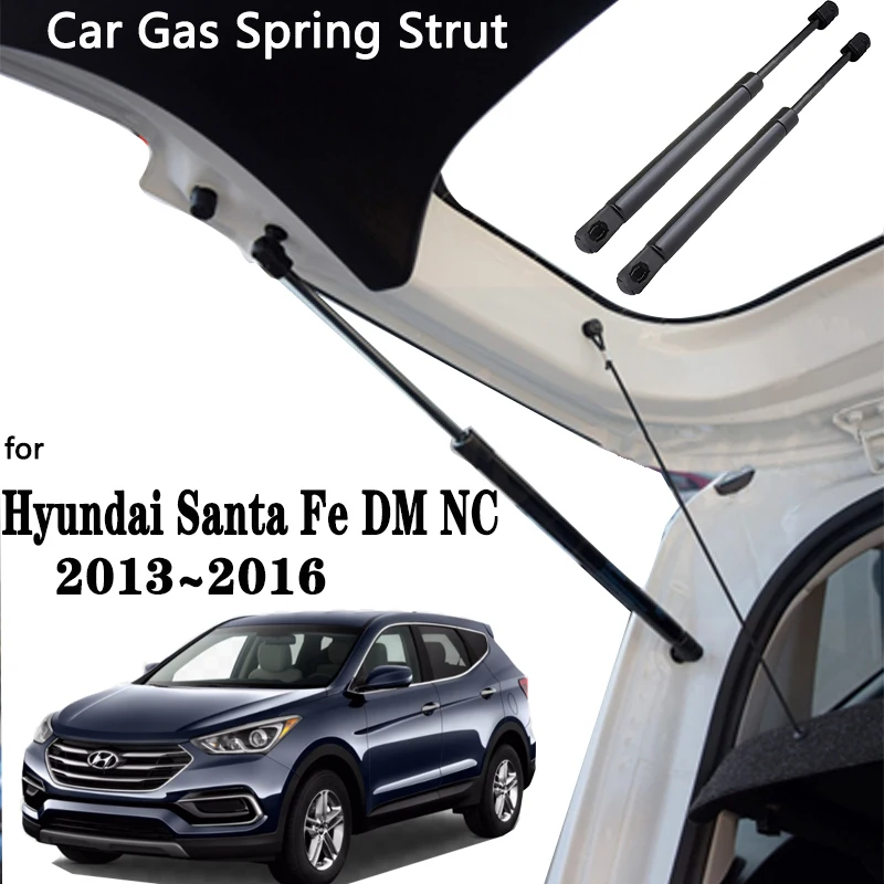 

For Hyundai Santa Fe 2014 Accessories 2013~2016 MK3 DM NC Car Tailgate Gas Lift Supports Prop Rod Shocks Damper Car Accessories