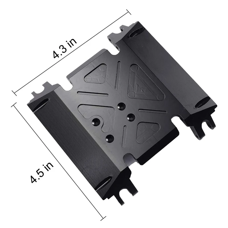 Aluminum Center Transmission Gearbox Skid Plate for Axial Wraith 90018 1/10 RC Crawler Car