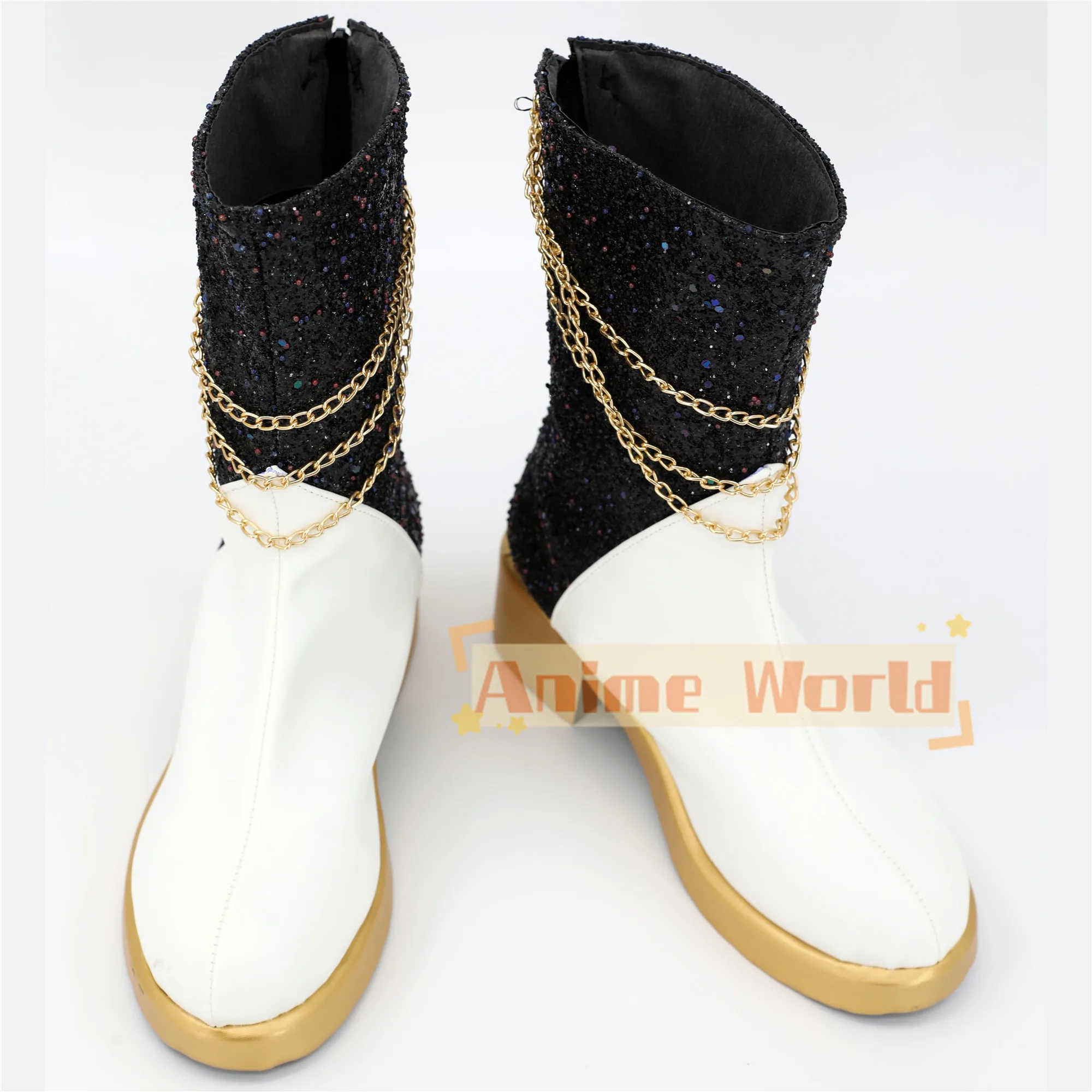 เด็กชายเด็กหญิงอะนิเมะเคป๊อปคอสเพลย์นักล่าปีศาจมิระคอสเพลย์รองเท้าบูท PU รองเท้าฮาโลวีนคอสเพลย์อุปกรณ์ประกอบฉากสั่งทำพิเศษ