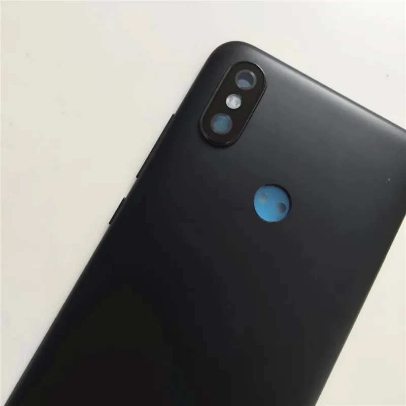 Cubierta trasera de batería para Xiaomi Mi A2 Mi 6X, carcasa trasera, cámara de puerta de Metal, lente de vidrio + botón lateral, nuevo