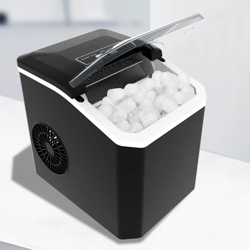 Household One-key Operation Stainless Steel Plastic Small Ice Maker Commercial Simple Operation