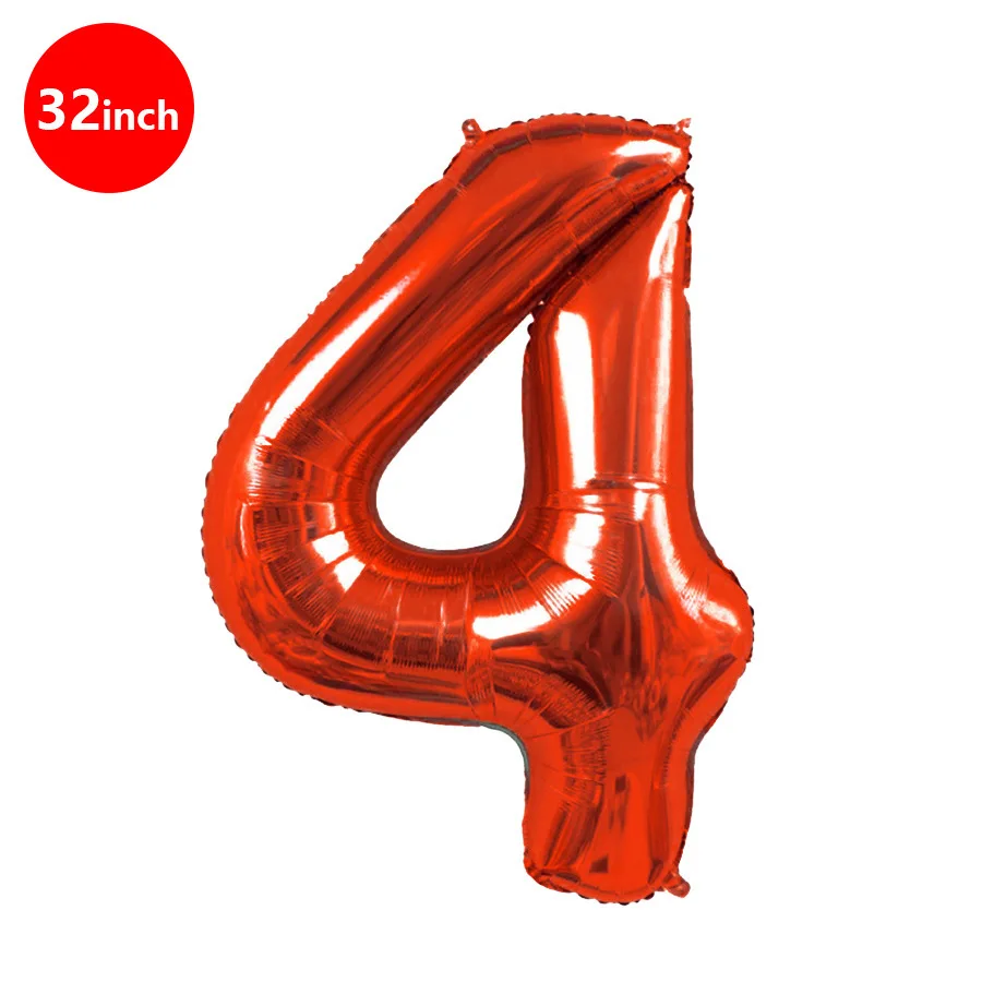 1 Stück 32 Zoll Rot-Schwarzer Aluminium Digitalballon Geburtstagszahl 012345789 Dekorationsballons für Fotografie – Detail 8