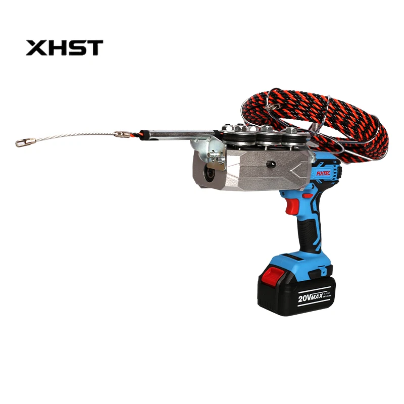 Automatic Electrician Tool Electric Cable Puller Stringing Machine 20V Brushless Wire Threading Machine