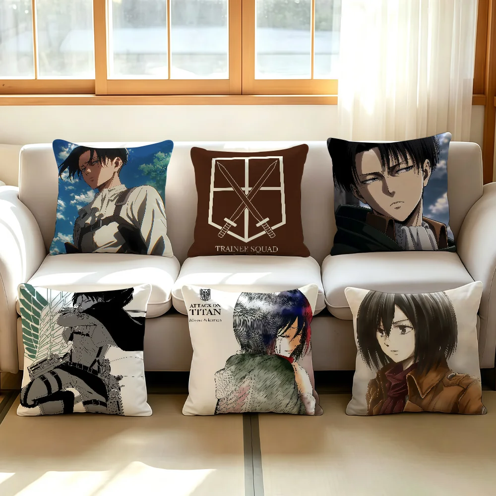 Anime A-Attack-S On T-Titan cushion cover Comfortable Decorative For Bedroom Living room Dormitory Picnic and Holiday Decoration