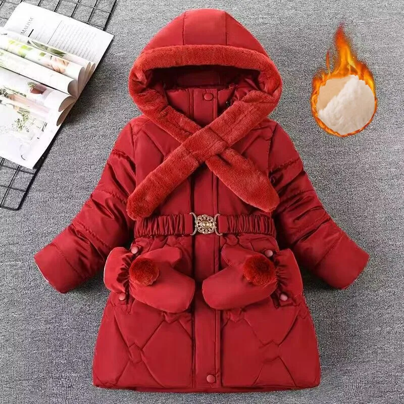 4-12 T Baby Girls Jacket Kids Boys Fashion Coats Artificial Fur Warm Hooded Winter Girls Infant Clothing Children\'s Jacket