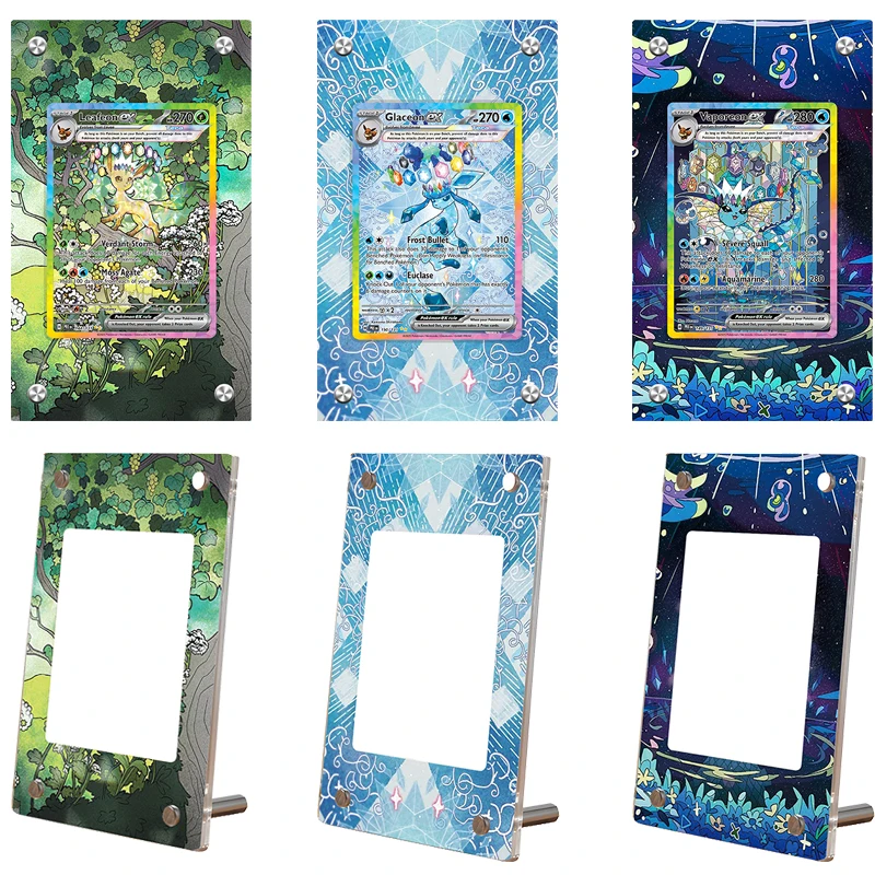 

PTCG Card Brick Student Storage Collect Desktop Ornaments Decor Bracelet Boyfriend Anime Cartoon Pkm Acrylic Diy Display Stand