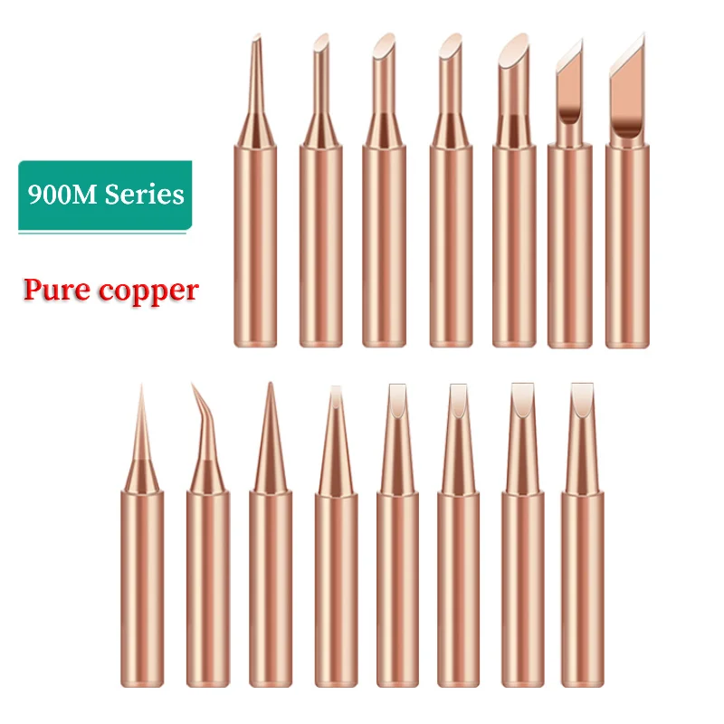 5 pezzi 900M/936 punta per saldatore in rame puro ampiamente utilizzato nucleo riscaldante senza piombo 900-T-3C/1C/K/B per stazione di saldatura 936/937