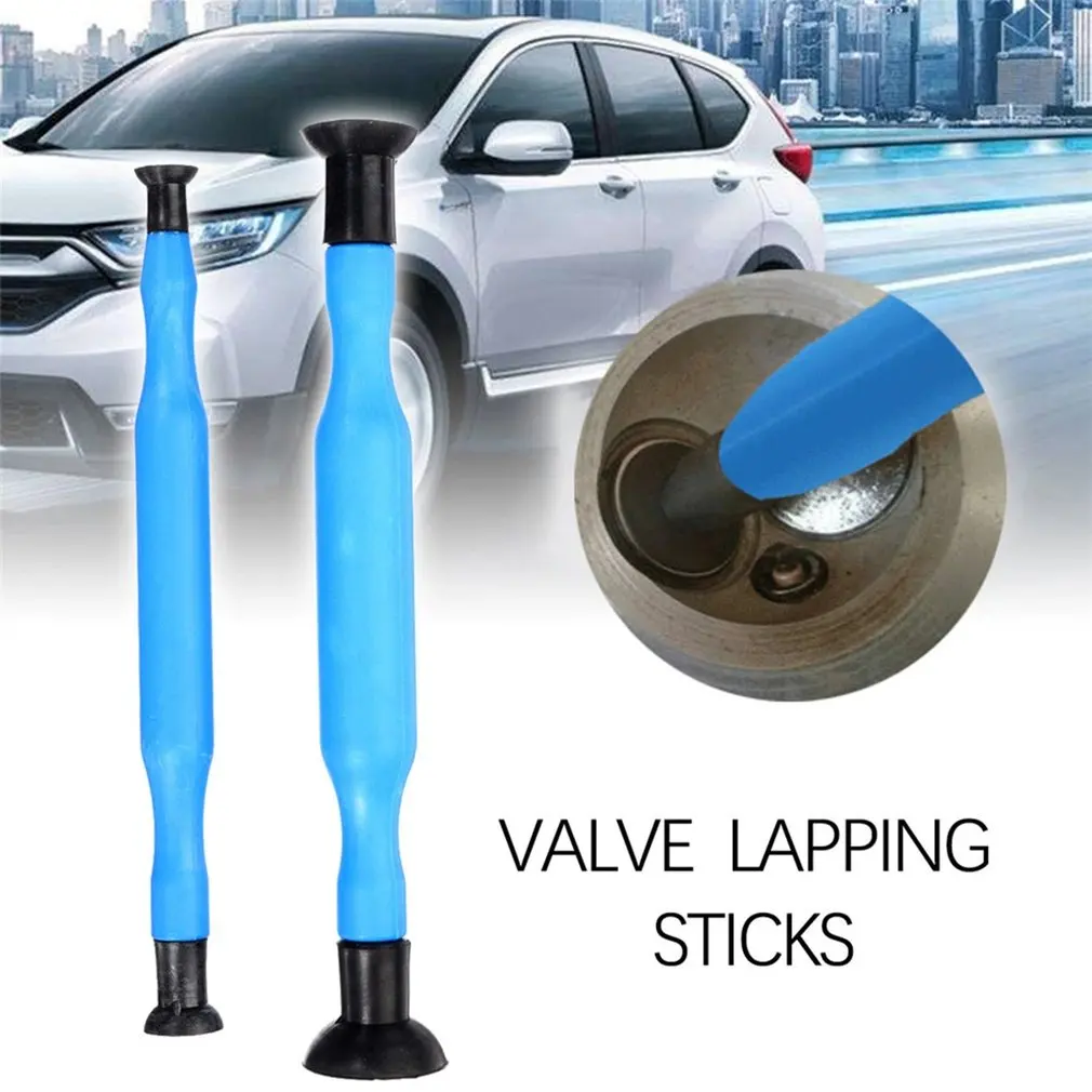 1 Pair Valve Lapping Sticks Valves Dust Grinding Tool Plastic Grip With Suction Cup For Automotive Motorcycle Cylinder Engine