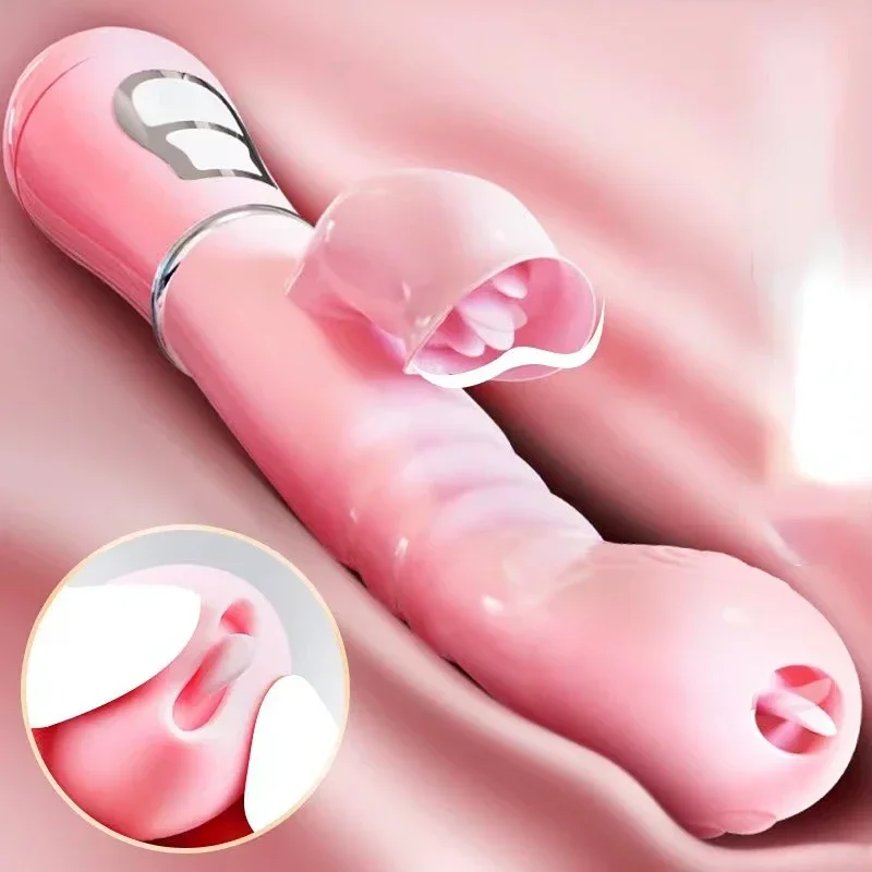 3In1 Rabbit Vibrator Masturbators Dildo Sex Toys Licking Vagina G-Spot Stimulator Anal Vibrator for Women Adult Toys Products