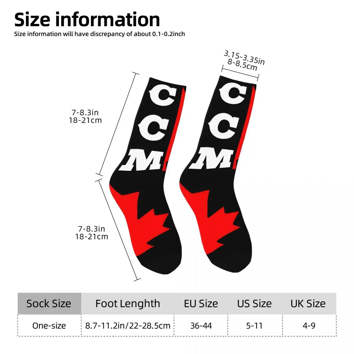 Funny Crazy compression Awesome Sock for Men Hip Hop Harajuku CCM hockey Happy Quality Pattern Printed Boys Crew Sock Novelty