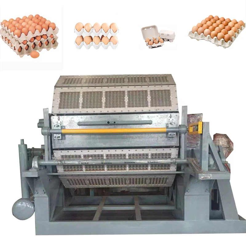 Automatic Egg Tray Production Line Paper Pulp Tray Machine Carton Maker For Mass Egg Packing In Farm And Factory Use