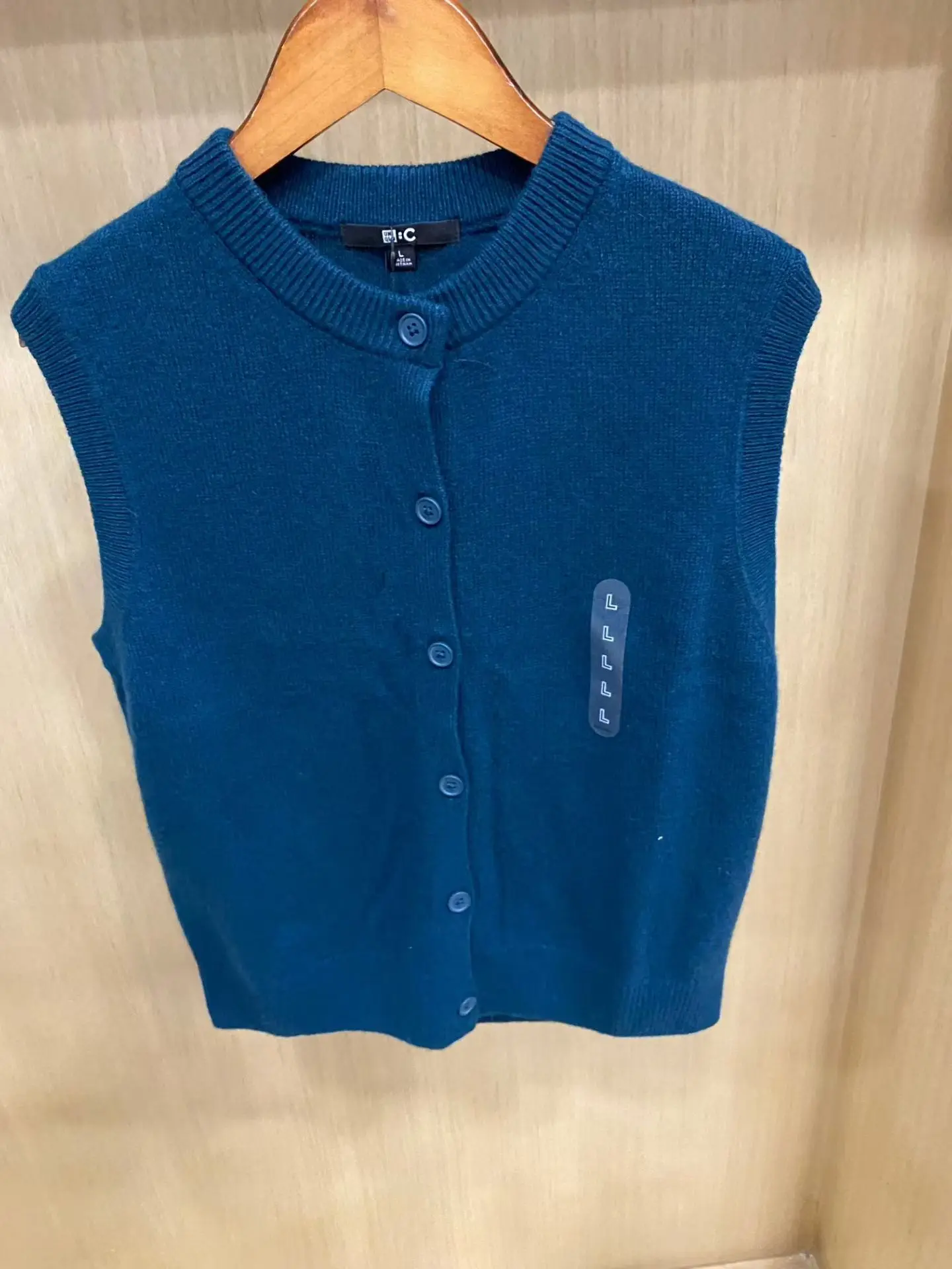 

Women's round Ne Knitted ort Vest Sweater Autumn Winter Warmth 479673 Casual Sle Loose Fit Soft Knitwear No Brand