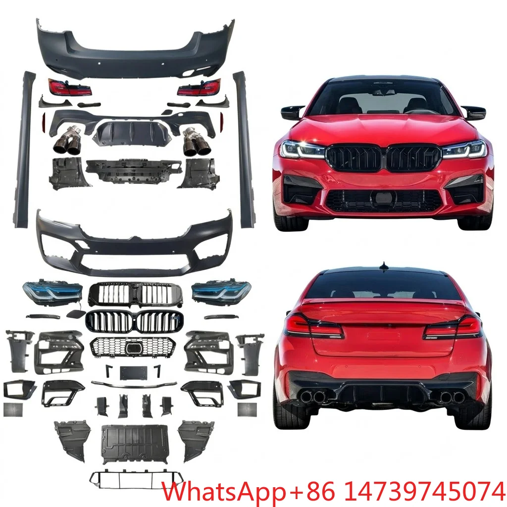 2017-2020 G30 5 Series Old To New Body Kit, M5 Style Headlight Taillight Direct Fit Facelift Conversion Parts
